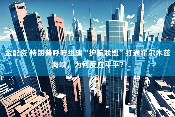 金配资 特朗普呼吁组建“护航联盟”打通霍尔木兹海峡，为何反应平平？