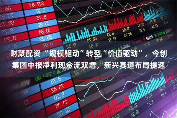 财聚配资 “规模驱动”转型“价值驱动”，今创集团中报净利现金流双增，新兴赛道布局提速